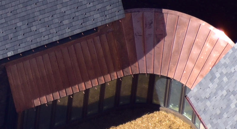Private Residence Copper Radius Roof